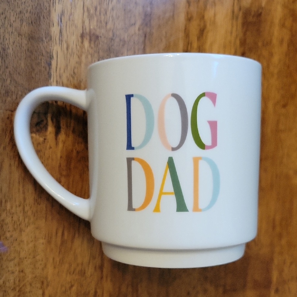 Colorful Dog Dad Mug
